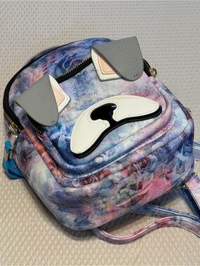 Betsey Johnson Mini Backpack Pastel Watercolor Floral Kawaii Bag